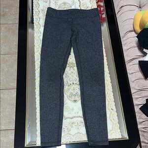 Ivivva black and grey herringbone leggings